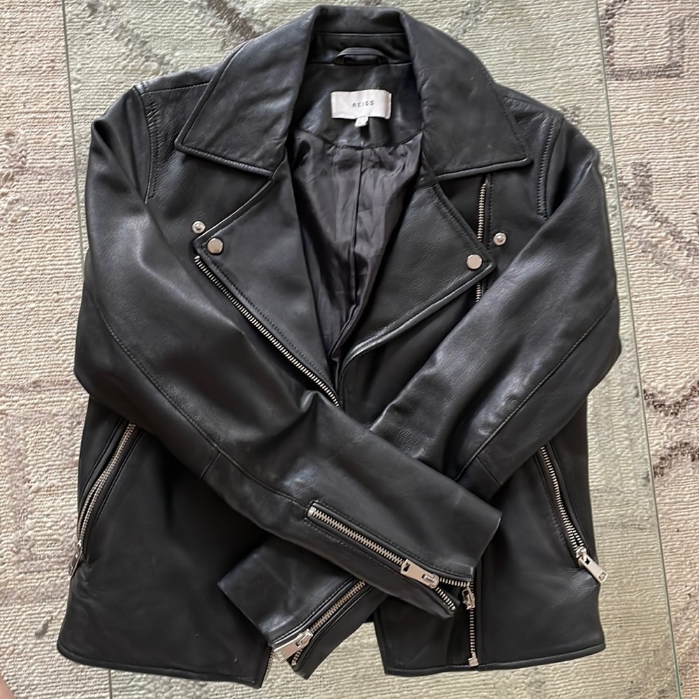 Reiss leather jacket - like new